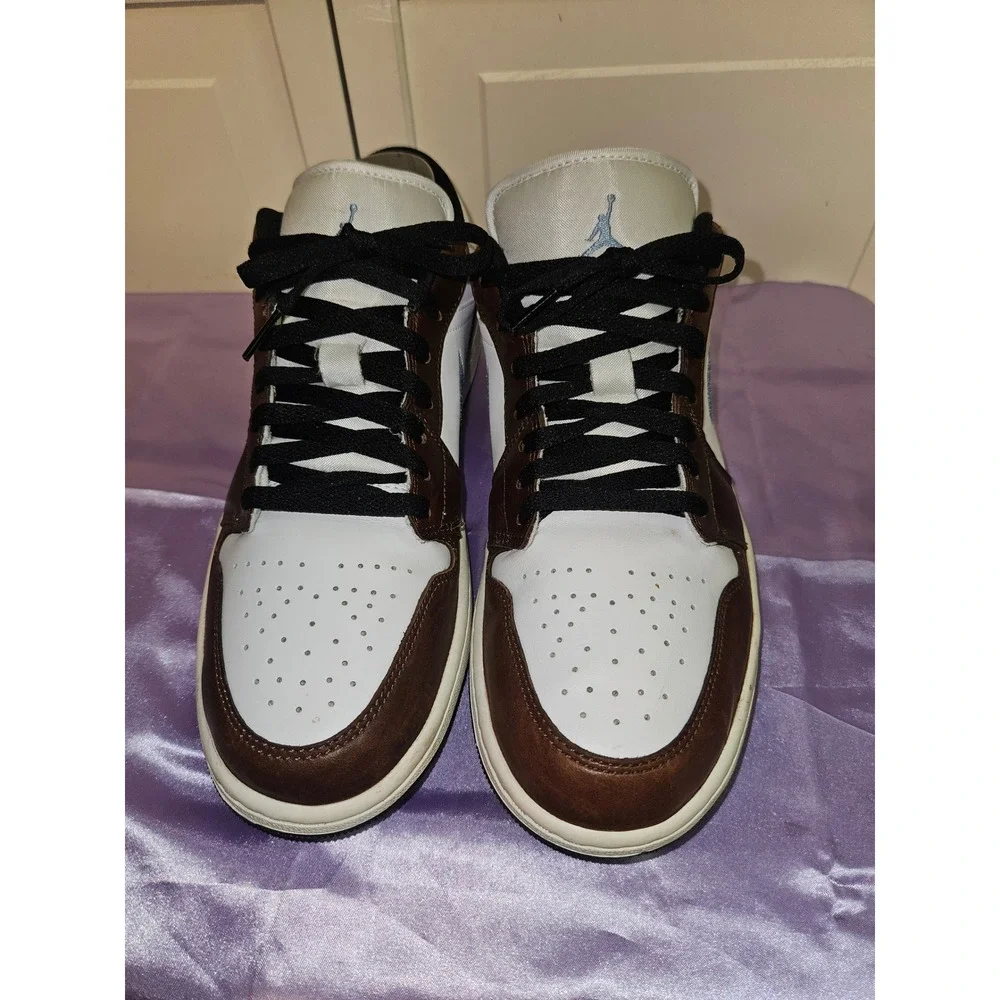 Nike Air Jordan 1 Low SE Mocha‎ University Blue Brown White FQ7832-142 Mens 10